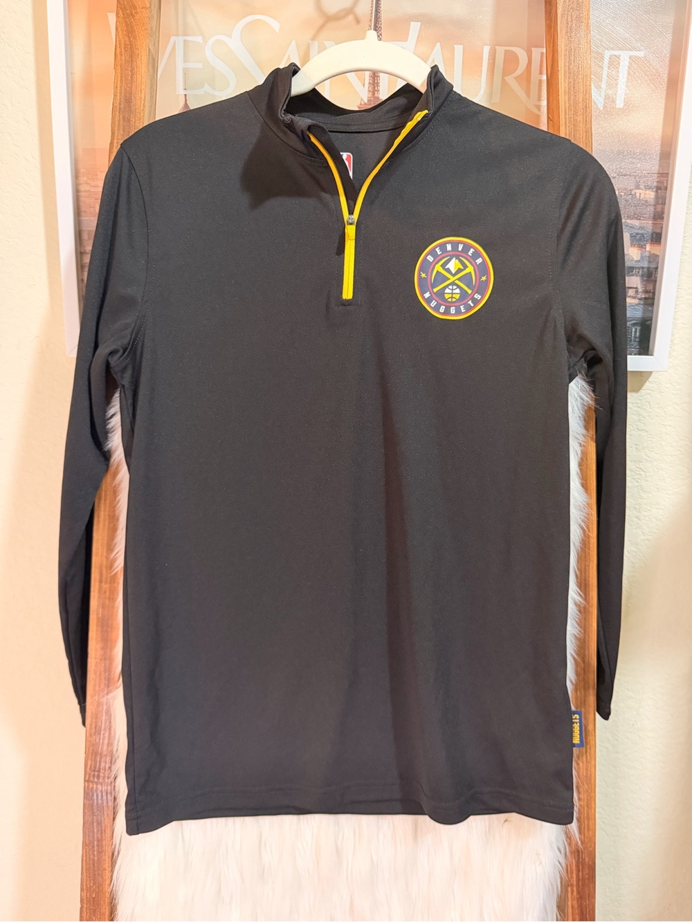 NBA Golden State Black Quarter Zip